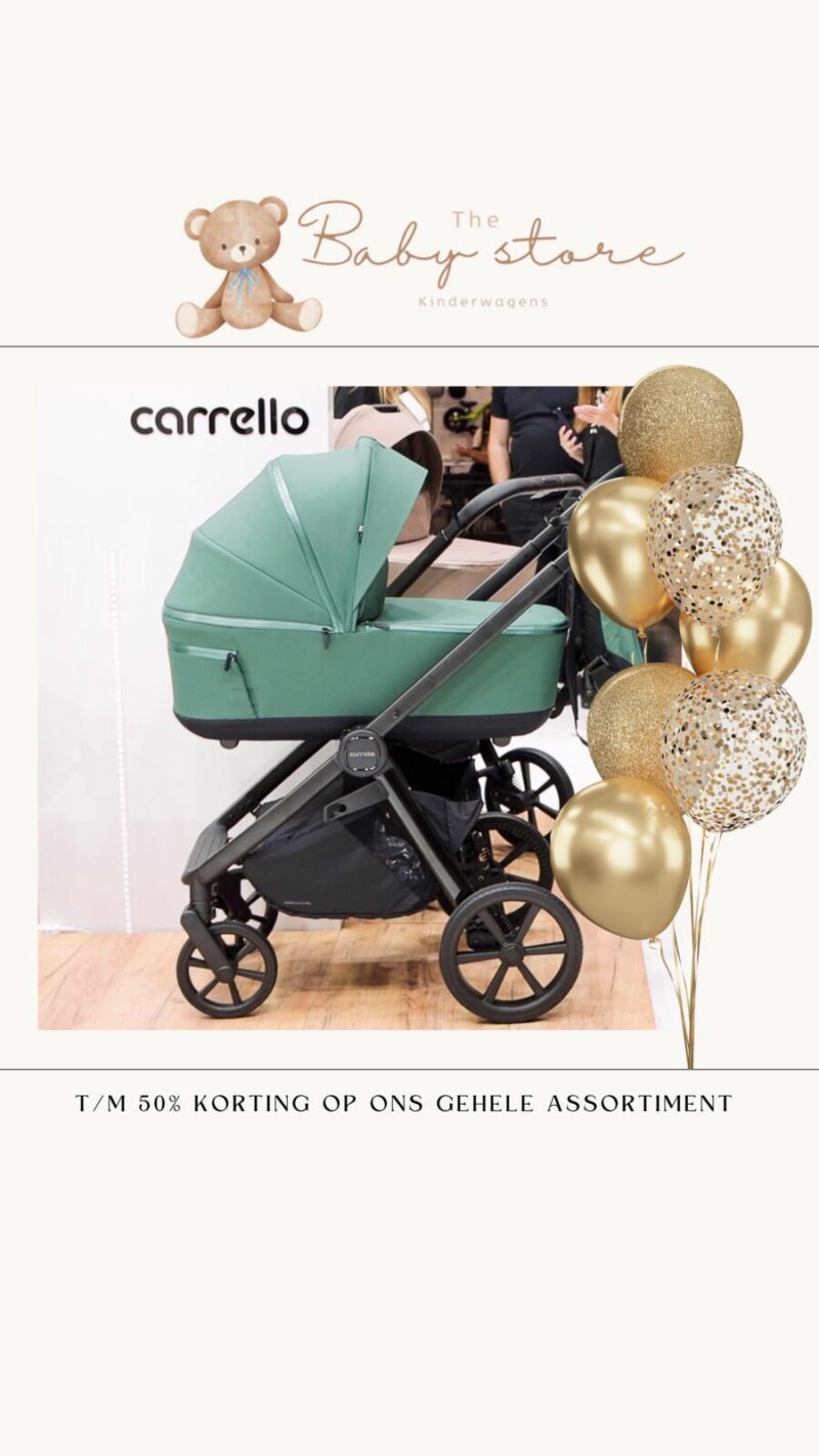 Carrello kinderwagens met korting bij The Baby Store – exclusieve aanbiedingen op Carrello modellen.