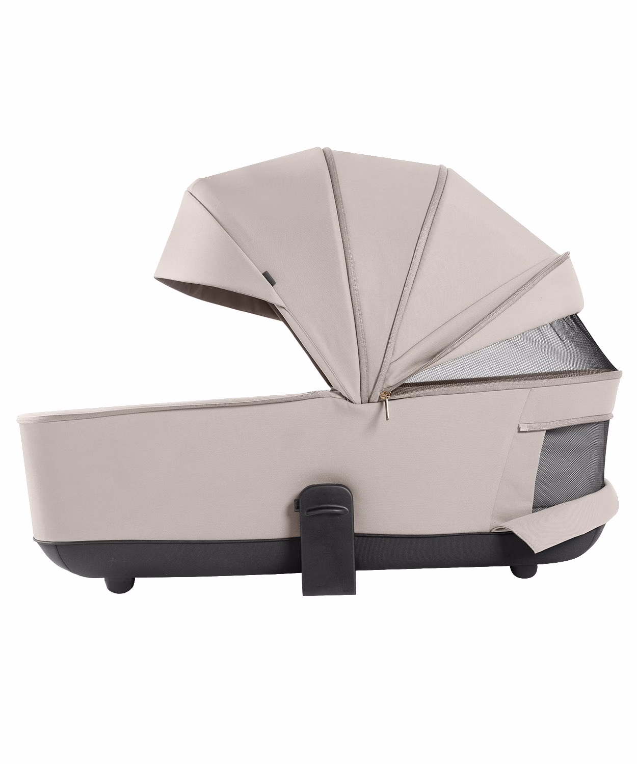 Carrello Ultra Plus 2-in-1 kinderwagen in licht beige met wieg en zitunit, geschikt voor alle seizoenen.
