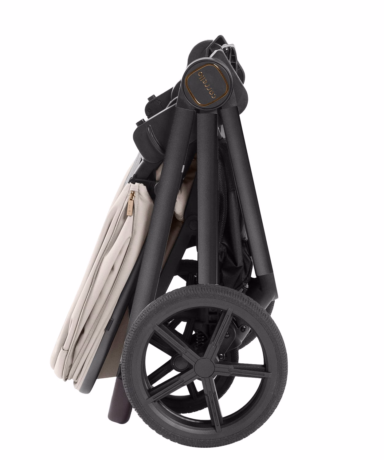 Comfortabele 2-in-1 kinderwagen Carrello Ultra Plus met ligstand, voetenzak en zonnekap.