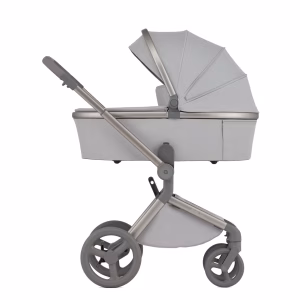 Anex Flo kinderwagen Frosty lichtgrijs met reiswieg en zitje lichtgewicht compacte kinderwagen vanaf geboorte tot 22 kg